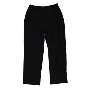 NY Collection Matte Jersey Wide Leg Pants Petites Size PL, Black Womens
